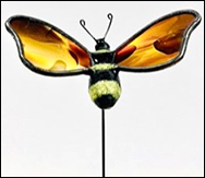 Stained Glass Bumblebee on a rod