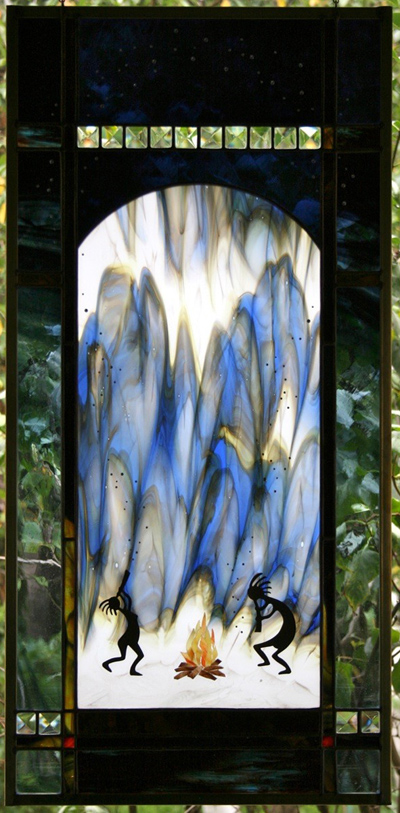 Kokopelli Song - Making Stars in Stained Glass by Chippaway Art Glass