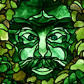 Green Man in Stained Glass by Chippaway Art Glass